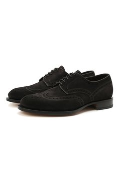 Замшевые дерби SANTONI, арт. MCC015761PC4NRVLG56, фото 1