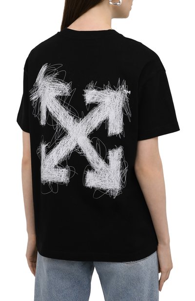 Хлопковая футболка OFF-WHITE, арт. 0WAA089F21JER013, фото 4
