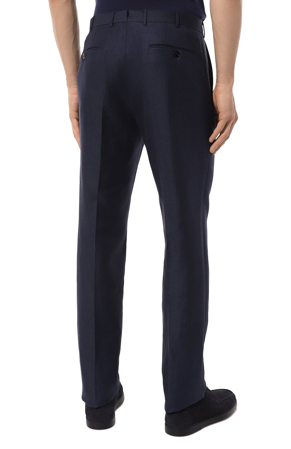 Брюки из шерсти и льна ZEGNA, арт. 718F13A7/75TB12, фото 4