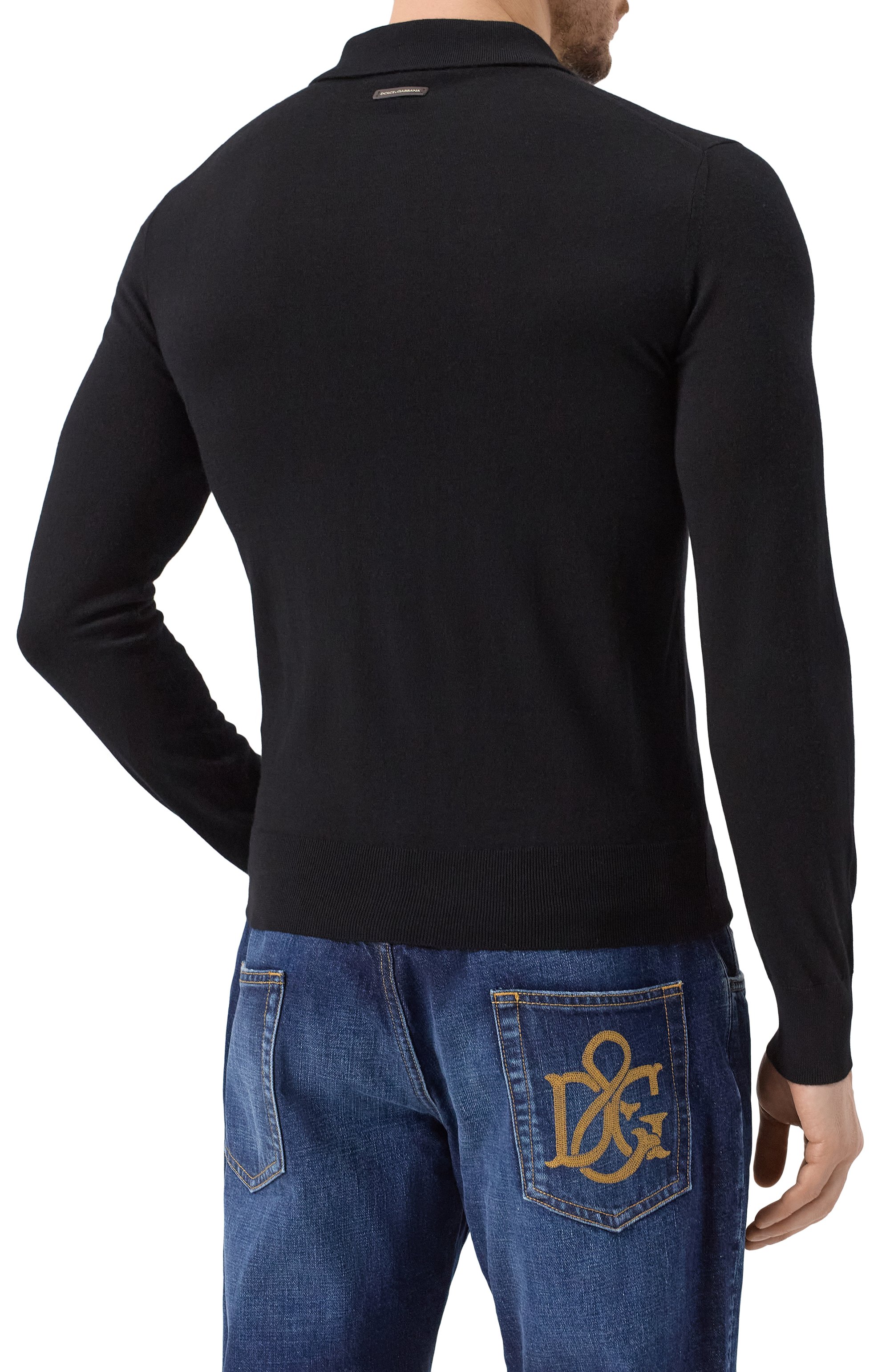 Шерстяное поло DOLCE & GABBANA, арт. GXZ25T/JCVZS, фото 4