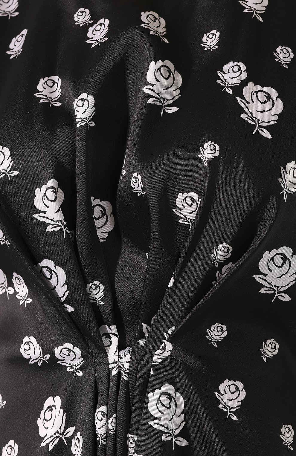 Платье с принтом KENZO черно-белого цвета по цене 38950 руб., арт. 2R010954G, фото 5 Платье с принтом KENZO, арт. 2R010954G, фото 5