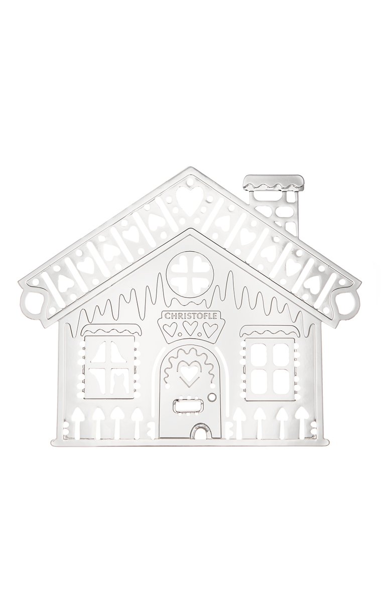 Елочное украшение пряничный домик CHRISTOFLE серебряного цвета, арт. 04254656 | Фото 2 (Региональные ограничения белый список (Axapta Mercury): Не проставлено; Нос: Не проставлено)