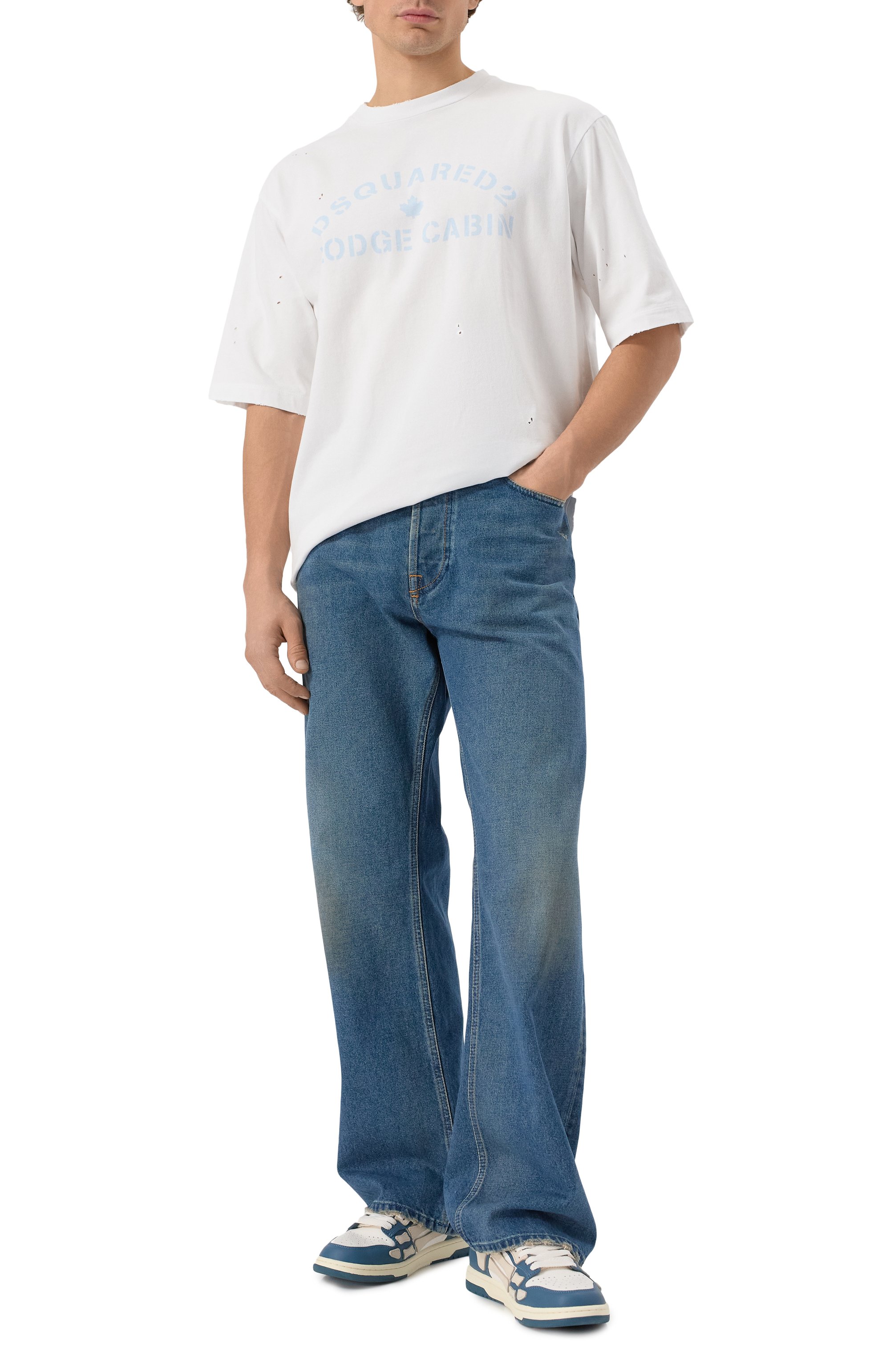 Хлопковая футболка DSQUARED2, арт. S74GD1382/S24583, фото 2