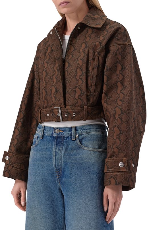 Джинсовая куртка MSGM 4042MDH01X 267356/267356 Коричневый  4042MDH01X 267356/267356 Фото 3