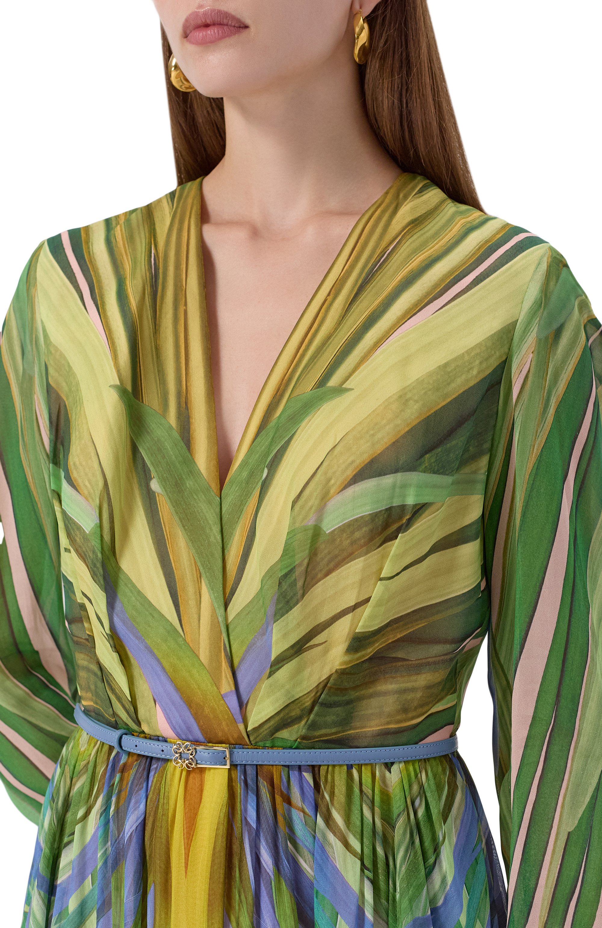 Платье из вискозы и шелка ELIE SAAB, арт. D0750PP25/VI005, фото 5