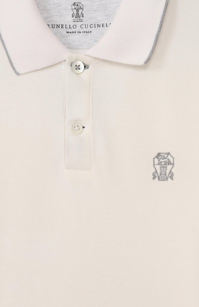 Хлопковое поло BRUNELLO CUCINELLI, арт. BE854T315A, фото 3