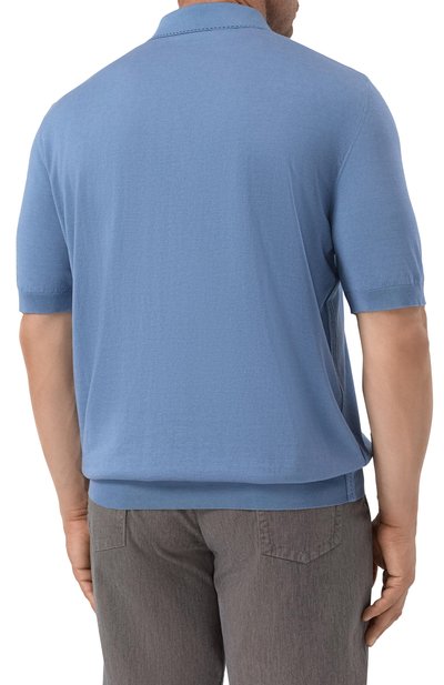 Поло из хлопка и шелка ZILLI, арт. KZP002M0143VRIS00/66-68, фото 4