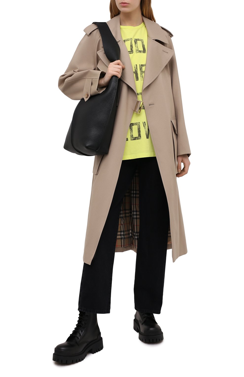 Хлопковая футболка GOLDEN GOOSE DELUXE BRAND желтого цвета по цене 12050 руб., арт. GWP00805.P000284, фото 2 Хлопковая футболка GOLDEN GOOSE DELUXE BRAND, арт. GWP00805.P000284, фото 2