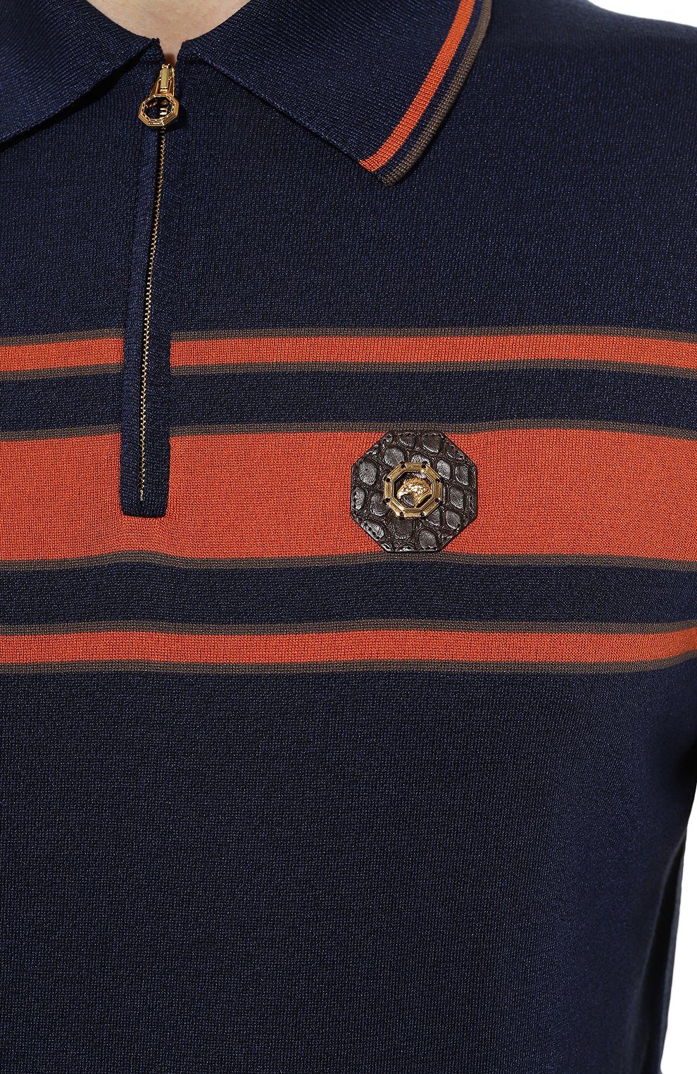 Поло из хлопка и шелка STEFANO RICCI, арт. K616321AZ2/F23234, фото 5