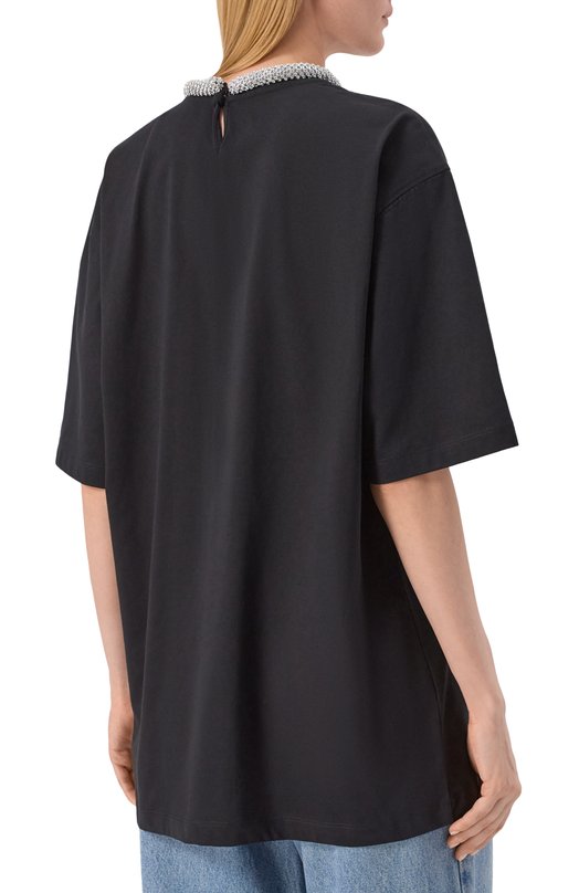Хлопковая футболка 3.1 Phillip Lim S251-10305PJB Чёрный  S251-10305PJB Фото 4