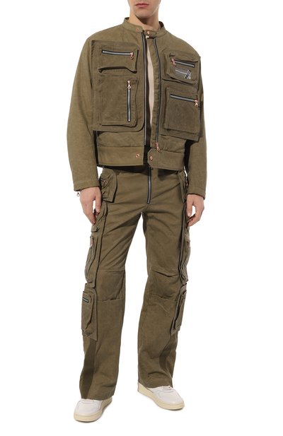 Хлопковые брюки-карго DIESEL, арт. A08490/0WEAT, фото 2