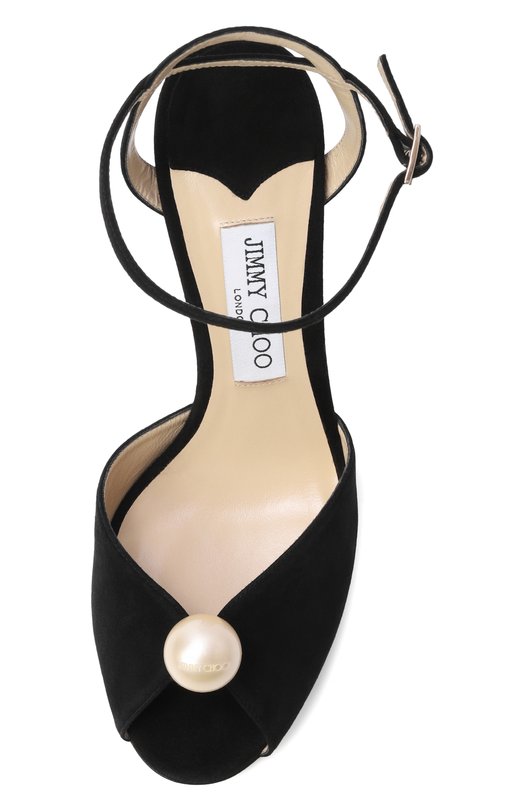 Замшевые босоножки Sacora 85 Jimmy Choo SAC0RA 85/A0B Чёрный  SAC0RA 85/A0B Фото 6