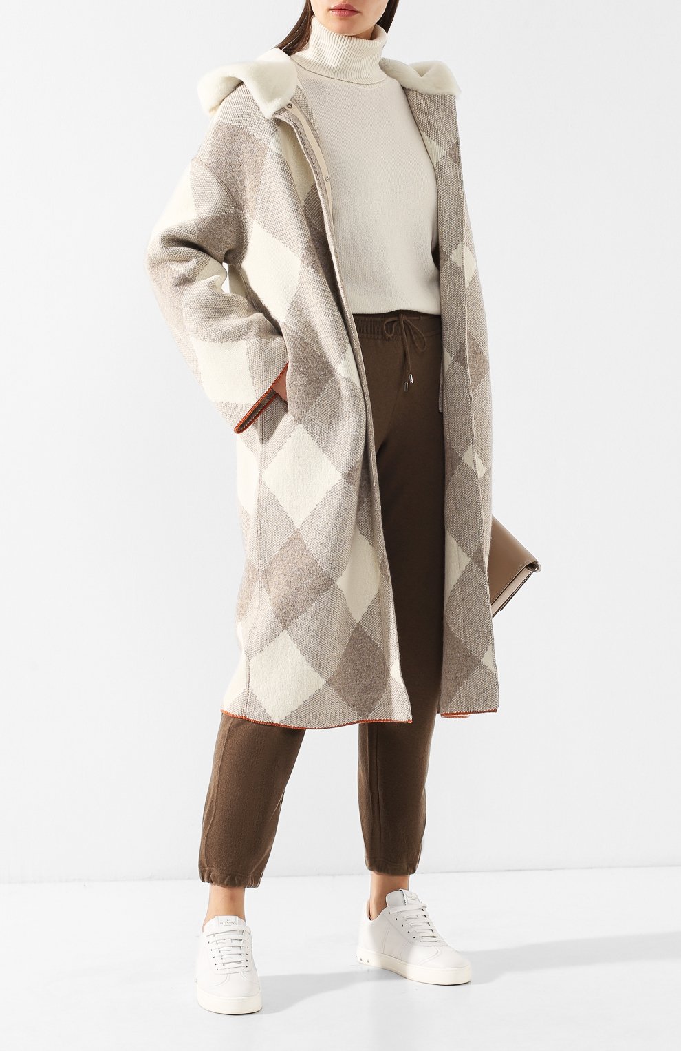 Кашемировое пальто с меховым капюшоном LORO PIANA, арт. FAI2913, фото 2