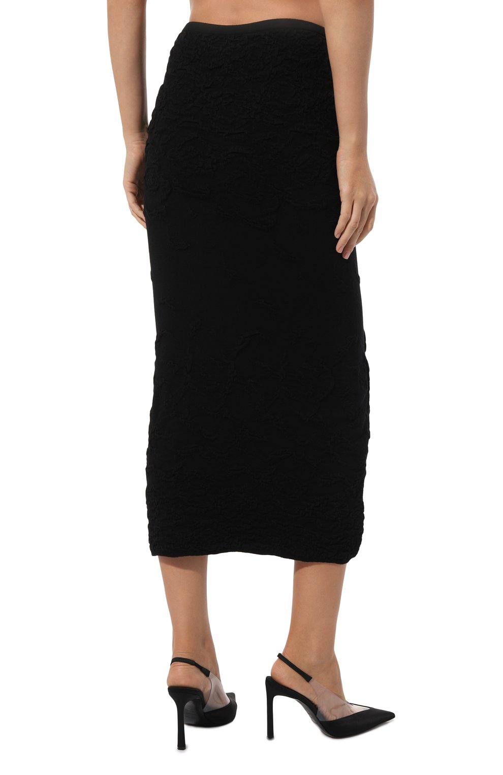 Юбка из шерсти и вискозы AND THE BRAND черного цвета по цене 59220 руб., арт. W24-SK020-1602-900, фото 4 Юбка из шерсти и вискозы AND THE BRAND, арт. W24-SK020-1602-900, фото 4