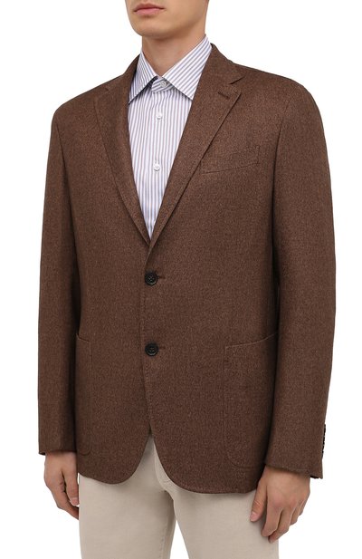 Пиджак из шелка и кашемира ZEGNA, арт. UVC10/SDR, фото 4