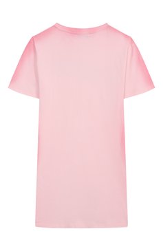 Детское хлопковое платье MSGM KIDS розового цвета, арт. S5MSJGDR234 | Фото 2 (Материал внешний: Хлопок; Рукава: Короткие; Случай: Повседневный; Девочки Кросс-КТ: Платье-одежда; Ростовка одежда: 6 лет | 116 см, 16 лет | 164 см, 10 - 11 лет | 140 - 146см, 8 лет | 128 см, 12 лет | 152 см)