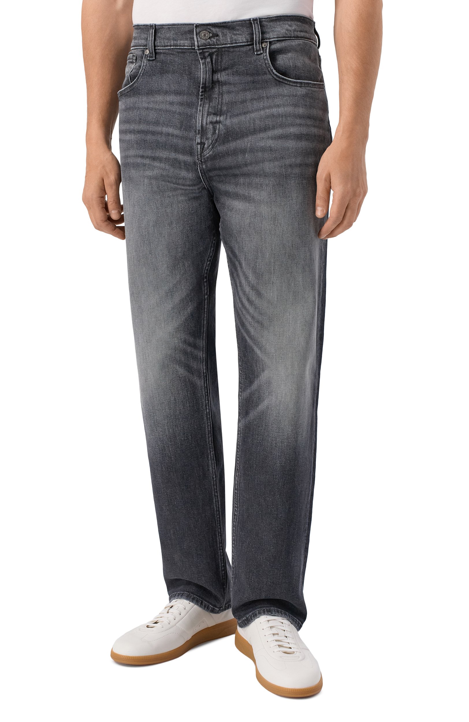 Джинсы straight 7 FOR ALL MANKIND серого цвета по цене 29950 руб., арт. 7TD80A21-911, фото 3 Джинсы straight 7 FOR ALL MANKIND, арт. 7TD80A21-911, фото 3