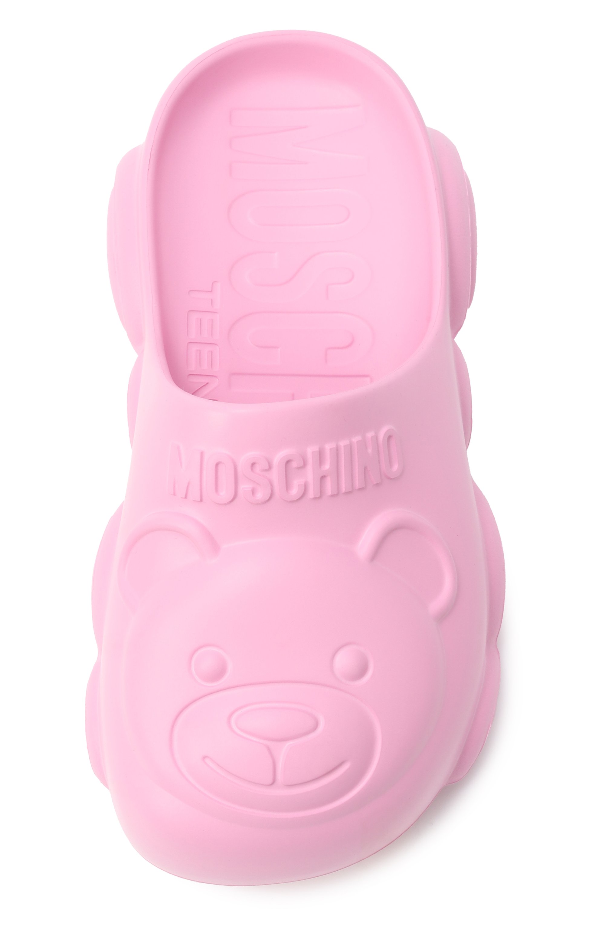 Сабо MOSCHINO розового цвета по цене 12650 руб., арт. 80634/VAR2/28-35, фото 4 Сабо MOSCHINO, арт. 80634/VAR2/28-35, фото 4