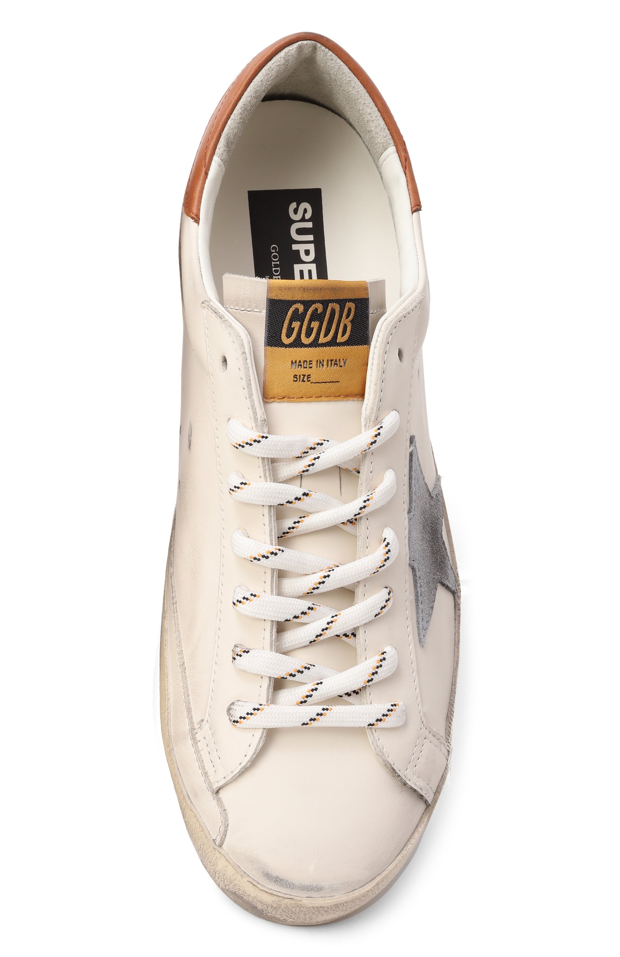 Кожаные кеды super star GOLDEN GOOSE DELUXE BRAND, арт. GMF00101.F007508, фото 6