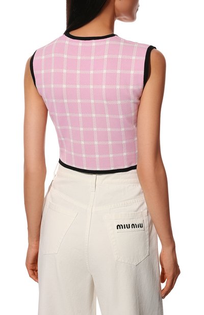 Топ из вискозы MIU MIU, арт. MMT976-1YQ1-F0028, фото 4