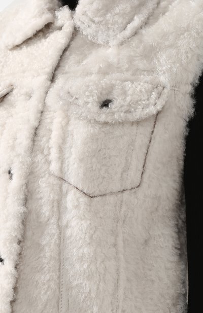 Меховой жилет из овчины BRUNELLO CUCINELLI, арт. MPBRG8078, фото 5