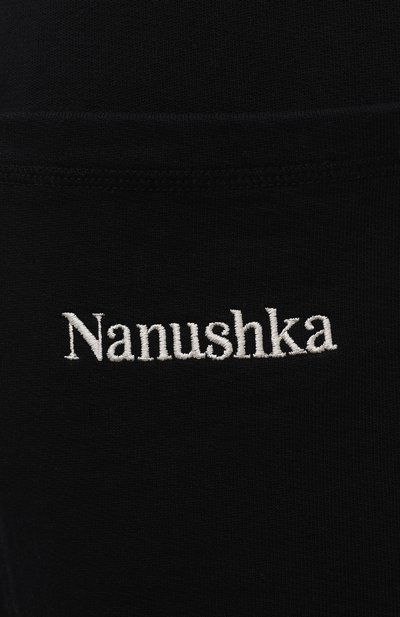 Джоггеры NANUSHKA черного цвета по цене 46450 руб., арт. SHAY_BLACK_0RGANIC FLEECE, фото 5 Джоггеры NANUSHKA, арт. SHAY_BLACK_0RGANIC FLEECE, фото 5