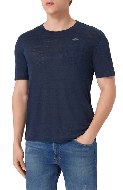 Льняная футболка AERONAUTICA MILITARE, арт. 251TS2402J679, фото 3