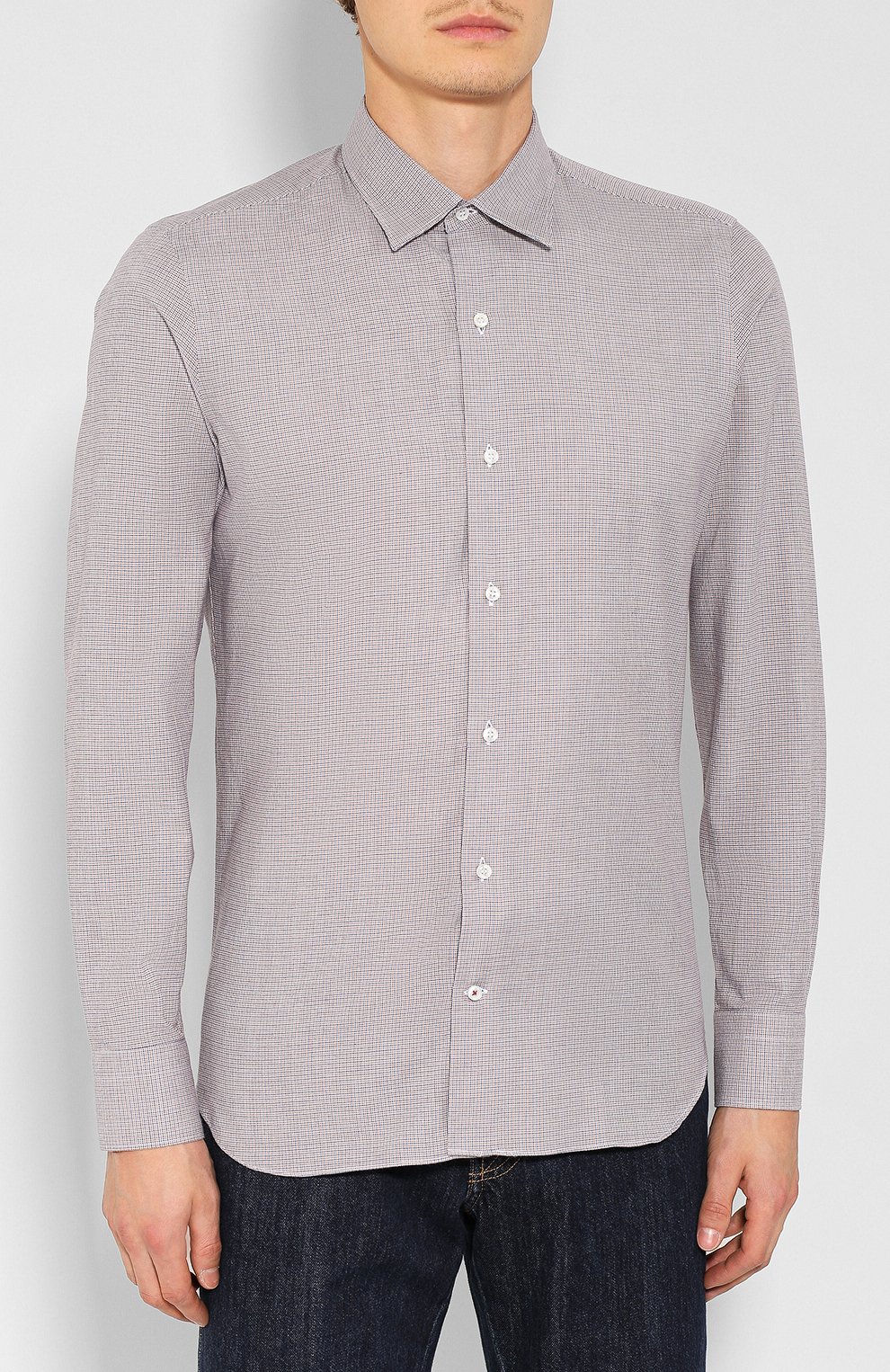 Хлопковая рубашка LORO PIANA, арт. FAI7808, фото 3