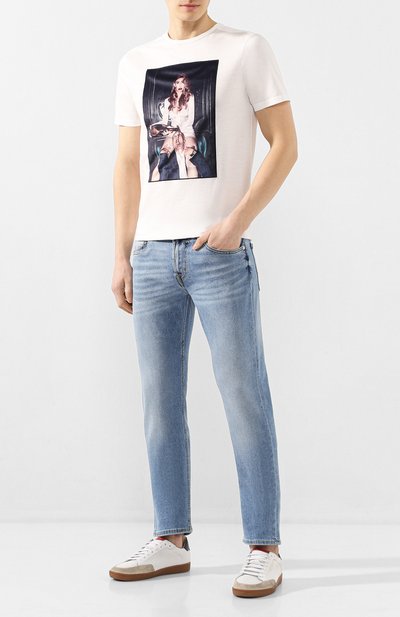 Хлопковая футболка LIMITATO белого цвета по цене 18650 руб., арт. M0NDAY/T-SHIRT, фото 2 Хлопковая футболка LIMITATO, арт. M0NDAY/T-SHIRT, фото 2