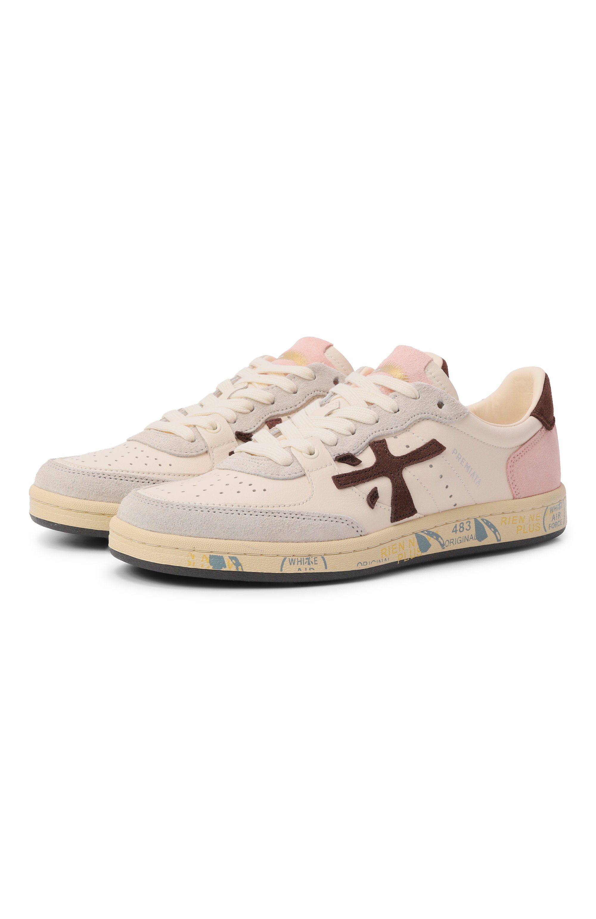 Кожаные кеды bskt clay PREMIATA, арт. BSKTCLAD/VAR 8284, фото 1