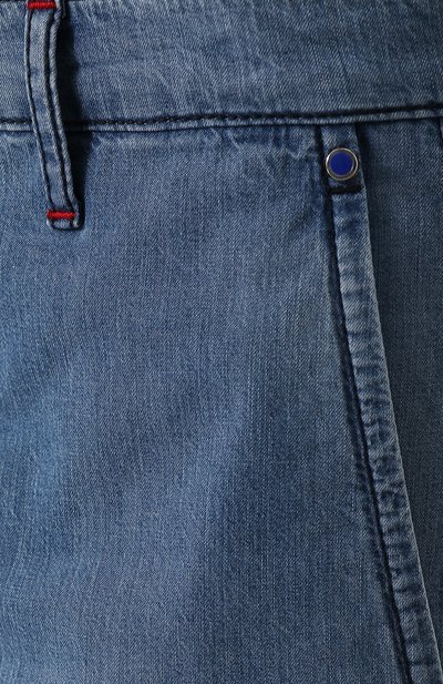 Джинсовые шорты с накладными карманами KITON, арт. UFPPB/J06P66, фото 5