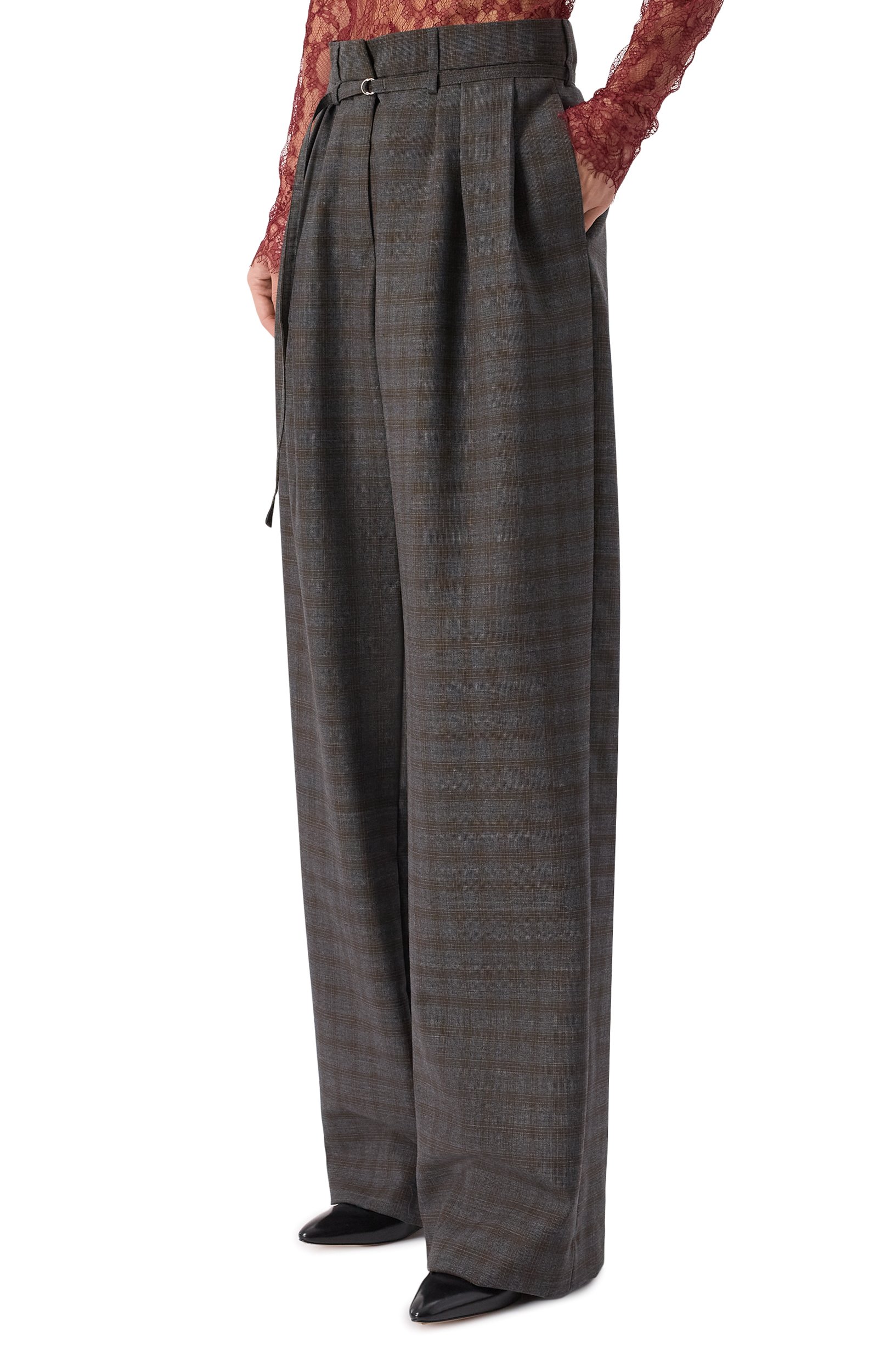 Шерстяные брюки DRIES VAN NOTEN серого цвета по цене 121000 руб., арт. 262-130906/4264, фото 3 Шерстяные брюки DRIES VAN NOTEN, арт. 262-130906/4264, фото 3