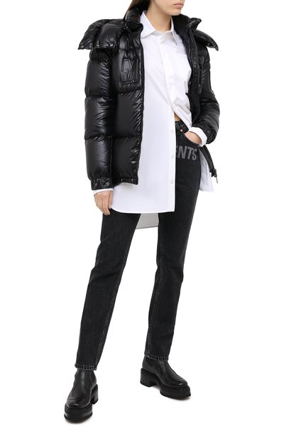 Пуховик MONCLER черного цвета по цене 171000 руб., арт. F2-093-1A52E-40-68991, фото 2 Пуховик MONCLER, арт. F2-093-1A52E-40-68991, фото 2