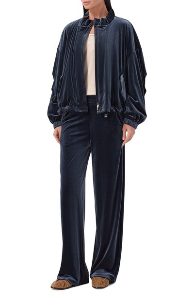 Женский бархатный бомбер EMPORIO ARMANI, арт. EW004145/AF13341