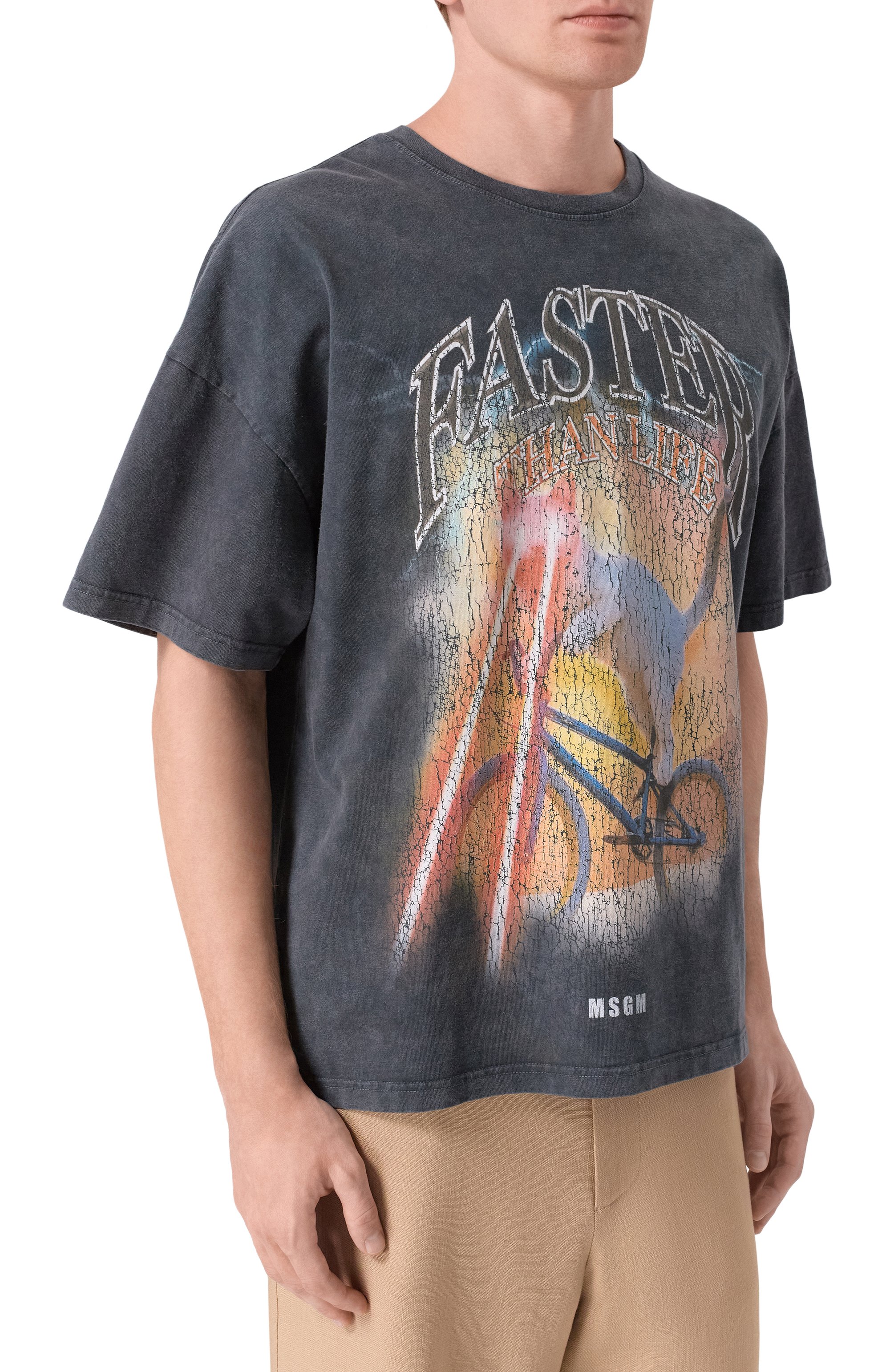 Хлопковая футболка MSGM, арт. 4040MM110SE/267091, фото 3