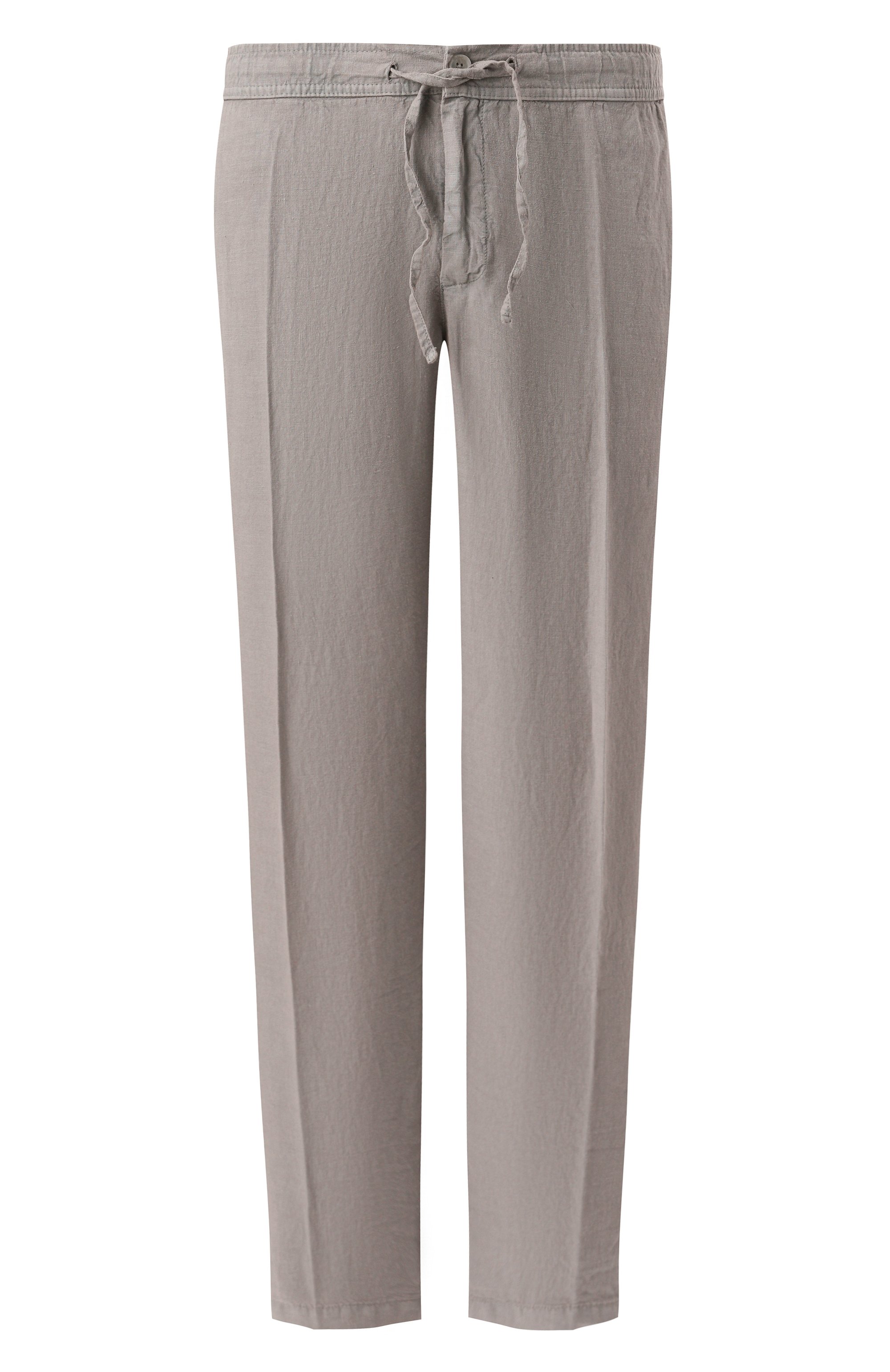Льняные брюки 120% LINO серого цвета по цене 29950 руб., арт. 32ALIM29PT/0253/000, фото 1 Льняные брюки 120% LINO, арт. 32ALIM29PT/0253/000, фото 1
