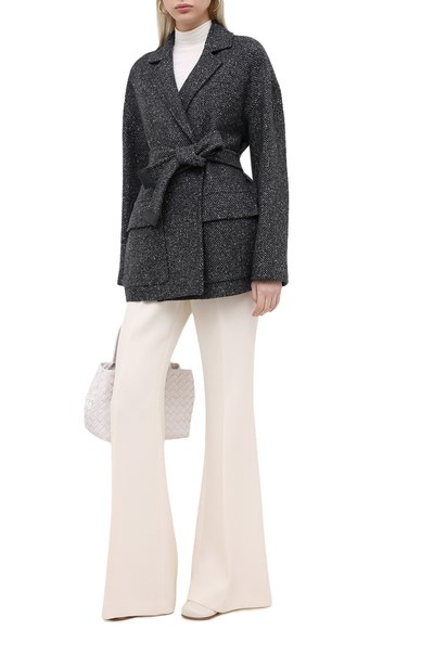 Кашемировое пальто LORO PIANA серого цвета по цене 541500 руб., арт. FAL2987, фото 2 Кашемировое пальто LORO PIANA, арт. FAL2987, фото 2