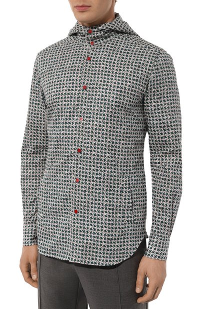 Хлопковая рубашка KITON, арт. UMCMARH08909, фото 3