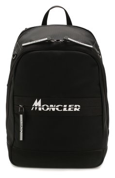 Мужской текстильный рюкзак gimont MONCLER черного цвета, арт. F1-09A-5A702-10-02SB8 | Фото 1 (Ремень/цепочка: На ремешке; Материал: Текстиль; Размер: large; Стили: Кэжуэл)