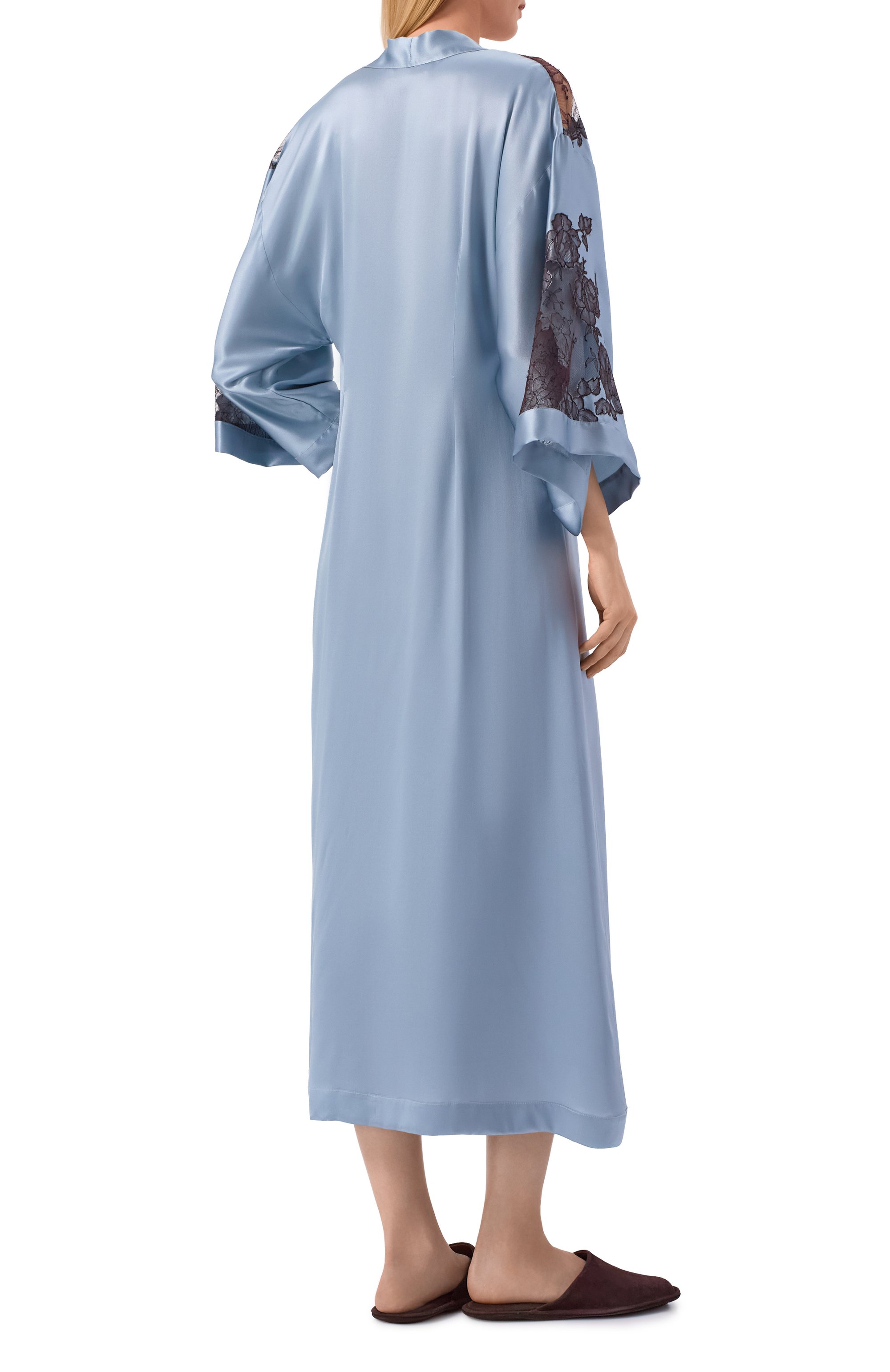 Шелковый халат CARINE GILSON, арт. AL1758MS, фото 3