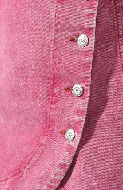 Джинсовая юбка GANNI розового цвета по цене 20950 руб., арт. F4180, фото 5 Джинсовая юбка GANNI, арт. F4180, фото 5