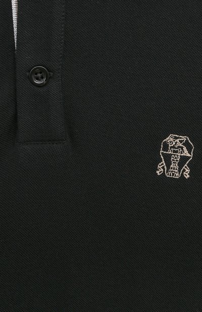 Хлопковое поло BRUNELLO CUCINELLI, арт. BE854T315C, фото 3