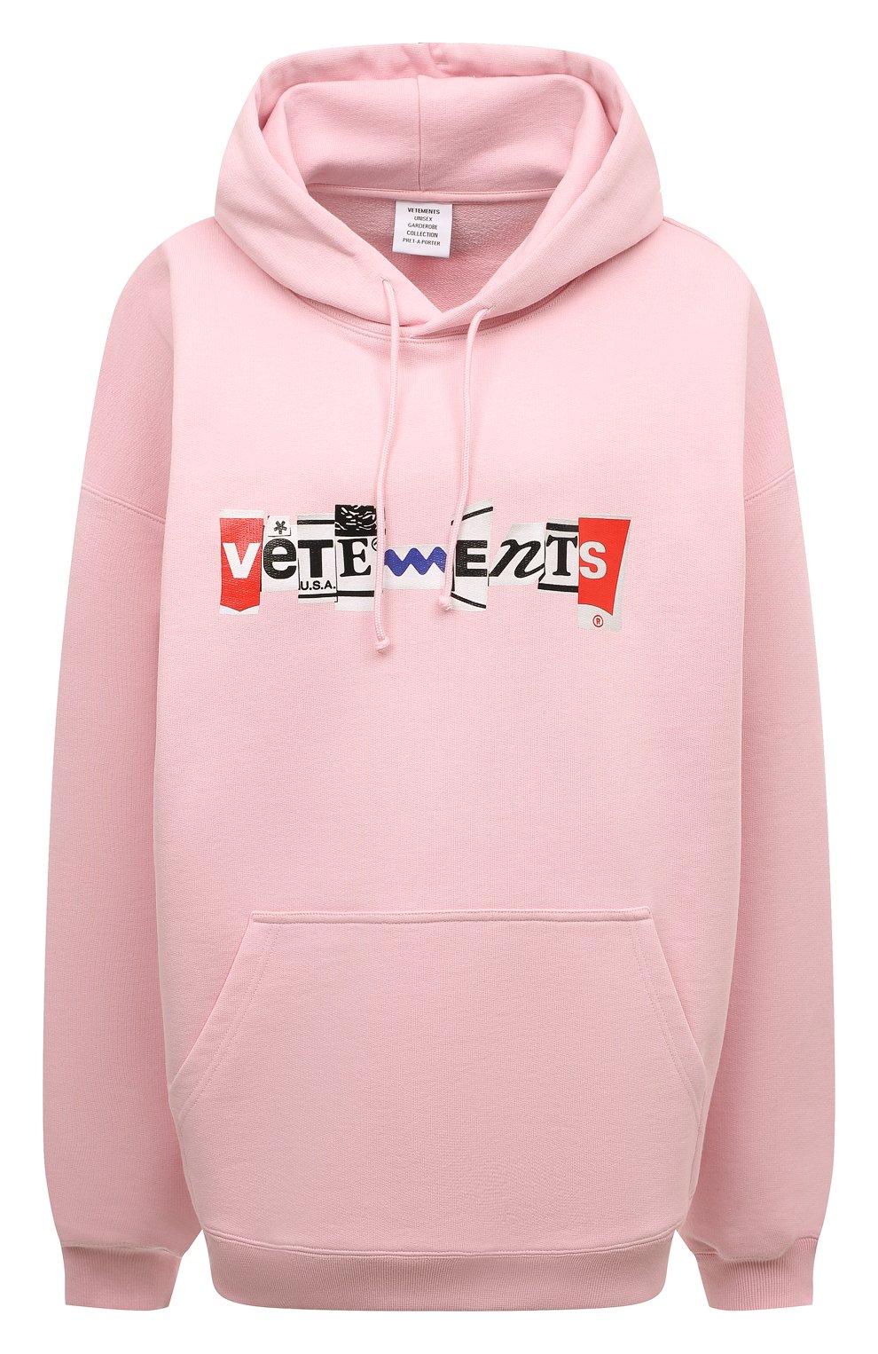 Хлопковое худи VETEMENTS, арт. UA53HD240P 1605/W, фото 1