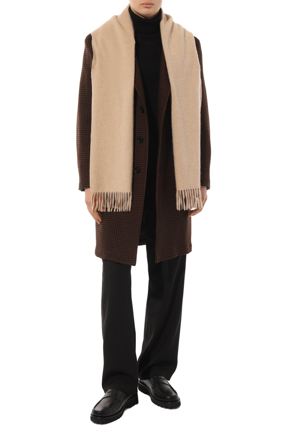 Шарф с отделкой из кожи аллигатора ZILLI, арт. SWF001M0310VBLE00N004, фото 3