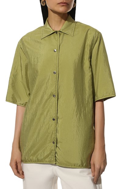 Рубашка JIL SANDER салатового цвета по цене 84050 руб., арт. JPPU600577-WU470900A, фото 3 Рубашка JIL SANDER, арт. JPPU600577-WU470900A, фото 3