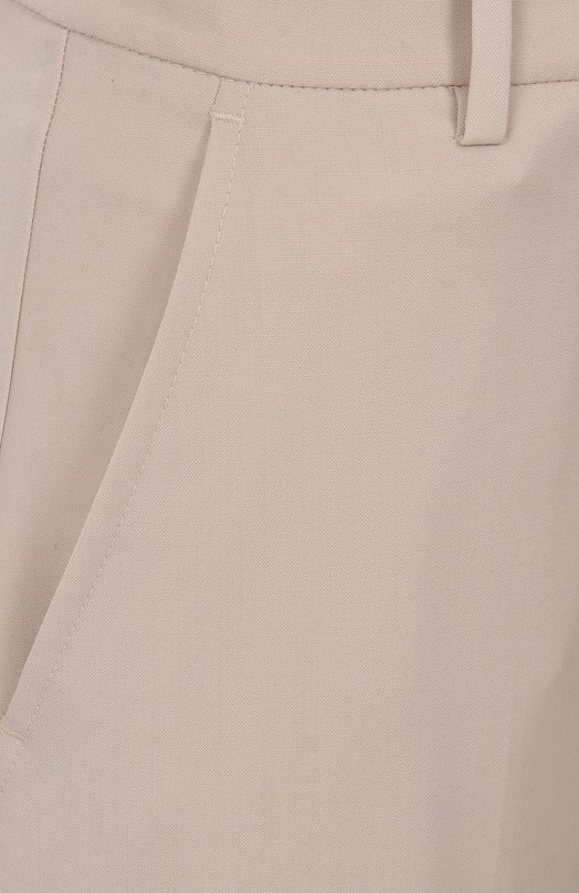 Шерстяные брюки Weekend Max Mara ANG0LA Кремовый  ANG0LA Фото 6