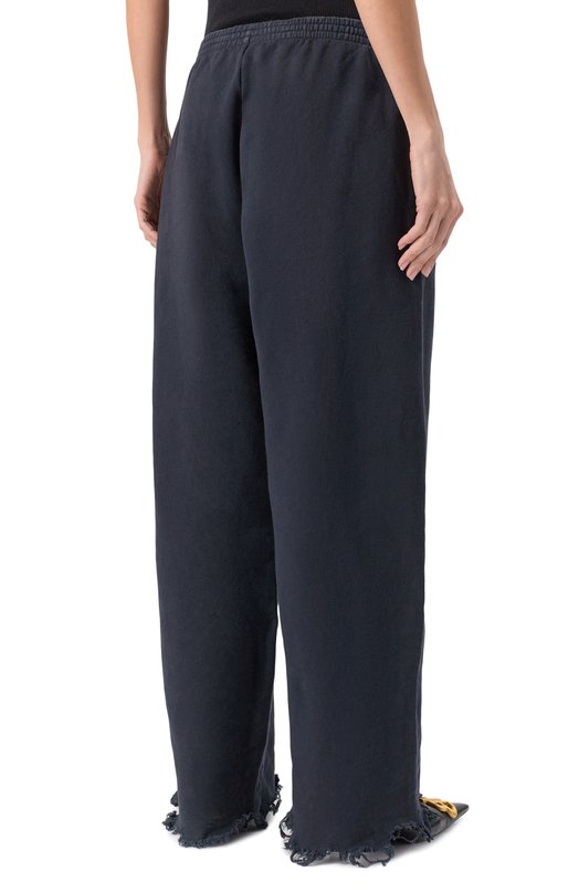 Хлопковые брюки Balenciaga 783401/TSVD4 Чёрный  783401/TSVD4 Фото 4