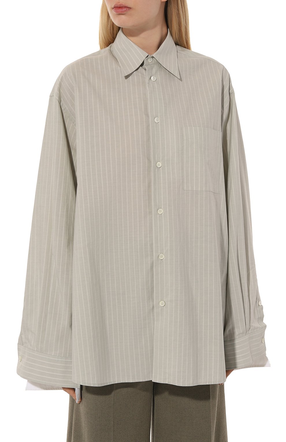 Хлопковая рубашка MM6, арт. S52DT0039/S54453, фото 3