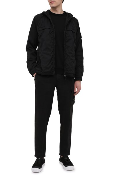 Шерстяная куртка STONE ISLAND черного цвета по цене 106500 руб., арт. 7415441F1, фото 2 Шерстяная куртка STONE ISLAND, арт. 7415441F1, фото 2