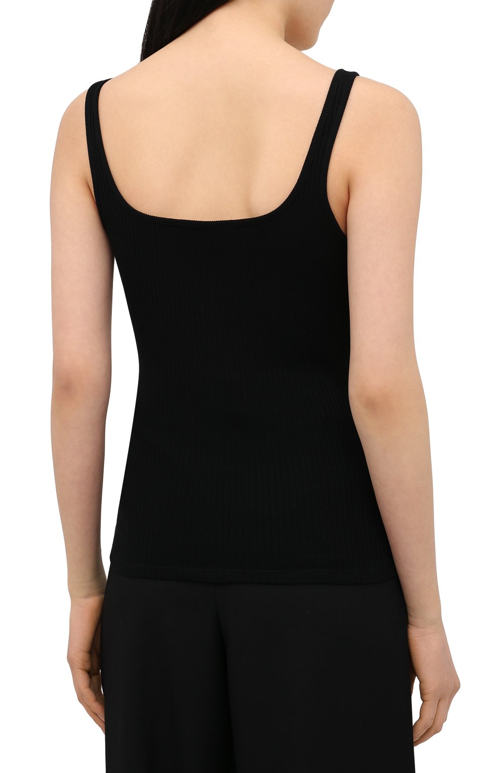 Хлопковая майка BALMAIN черного цвета по цене 29950 руб., арт. VF0AG020/J133, фото 4 Хлопковая майка BALMAIN, арт. VF0AG020/J133, фото 4